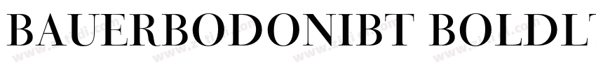 BauerBodoniBT Boldlt字体转换